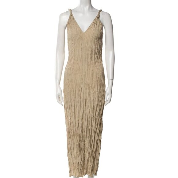 Maxi Dress Beige sleeveless - Picture 1 of 1